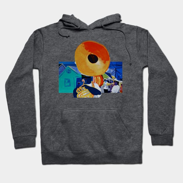 Sousaphone on Parade Hoodie by SPINADELIC